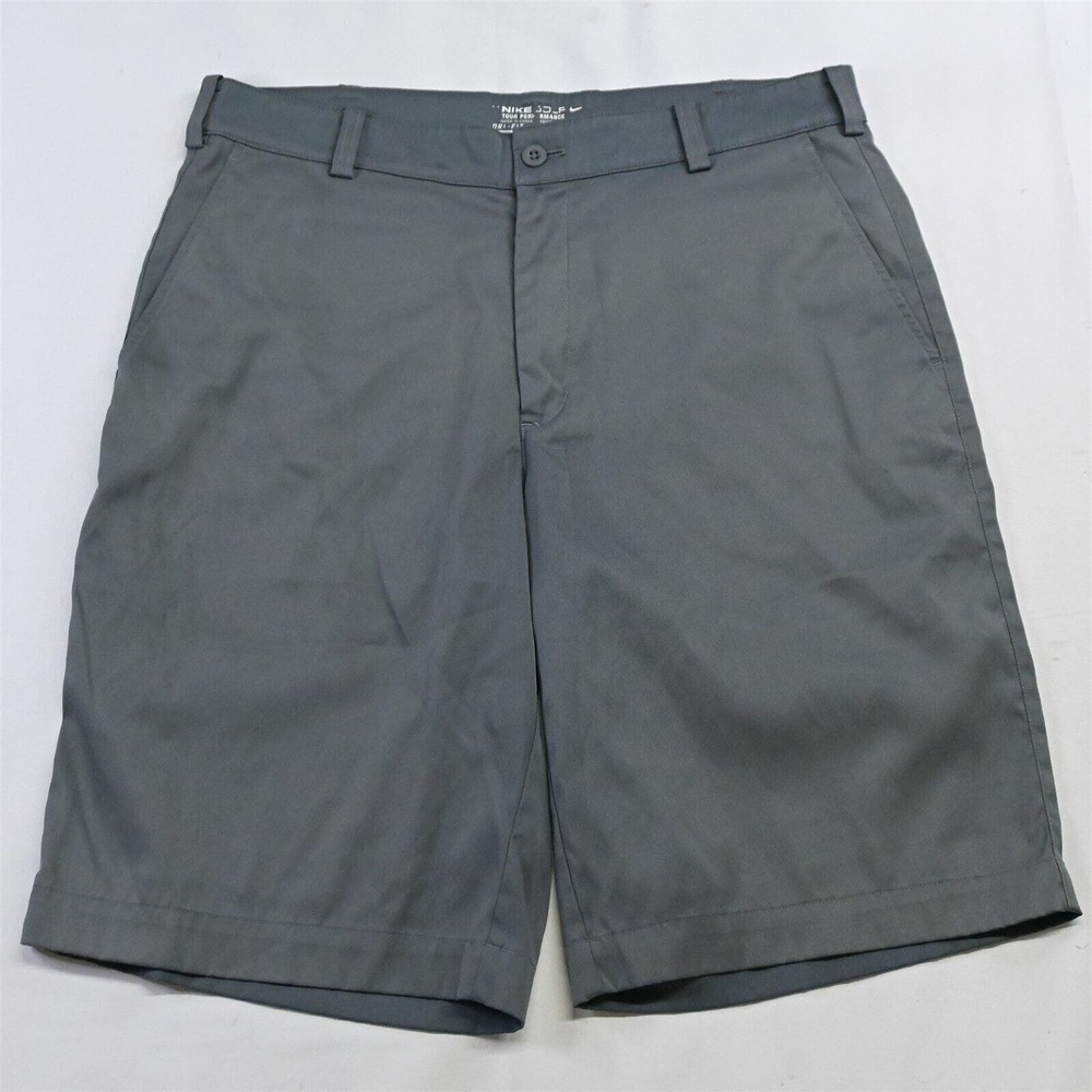 Nike 32 x 11" Black‎ 509179 Tech Flat Front Dri Fit Flex Golf Shorts